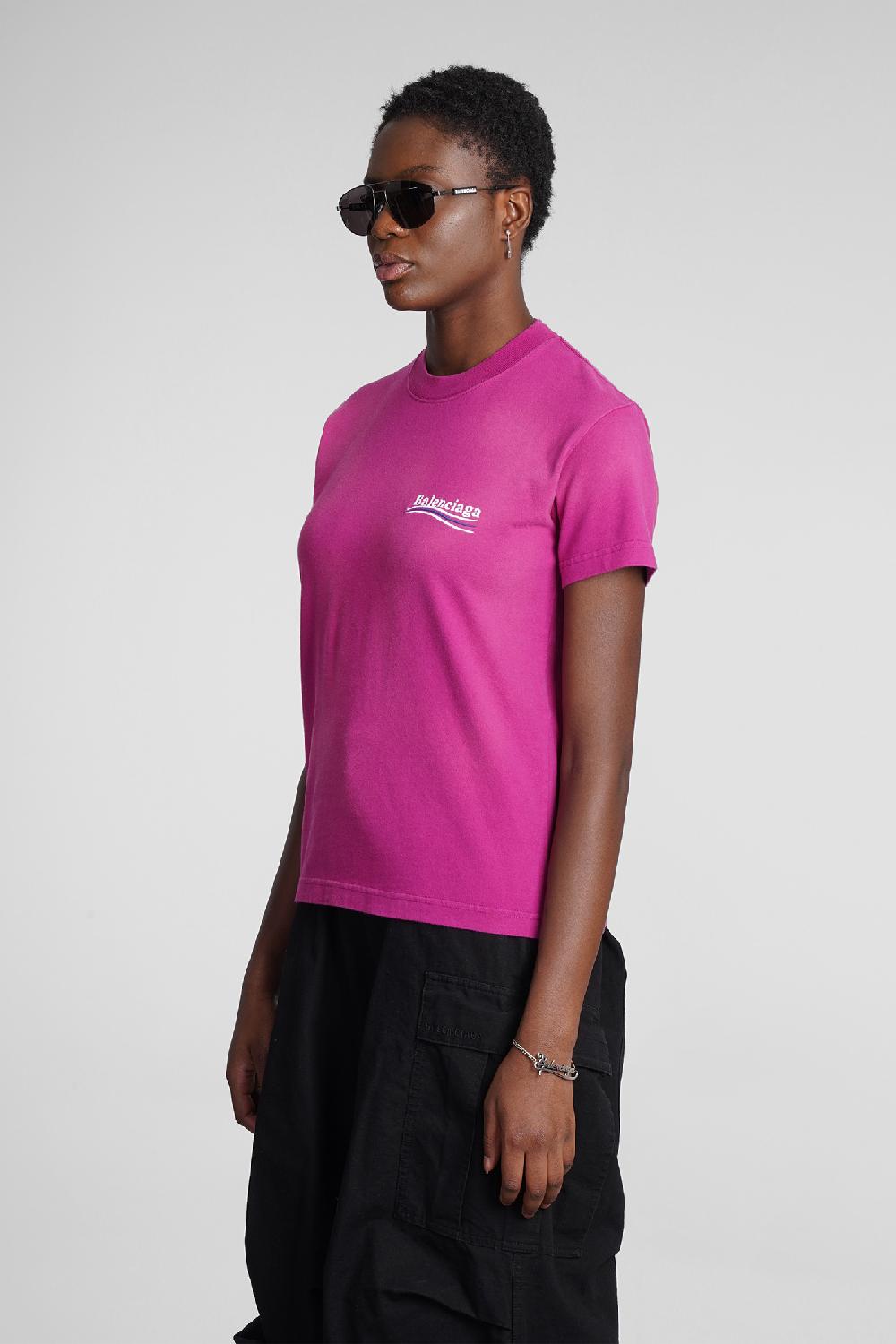 Deliberti Balenciaga T-shirt in cotone rosa cod. 354293 - Deliberti The Luxury Shopping I Più Venduti