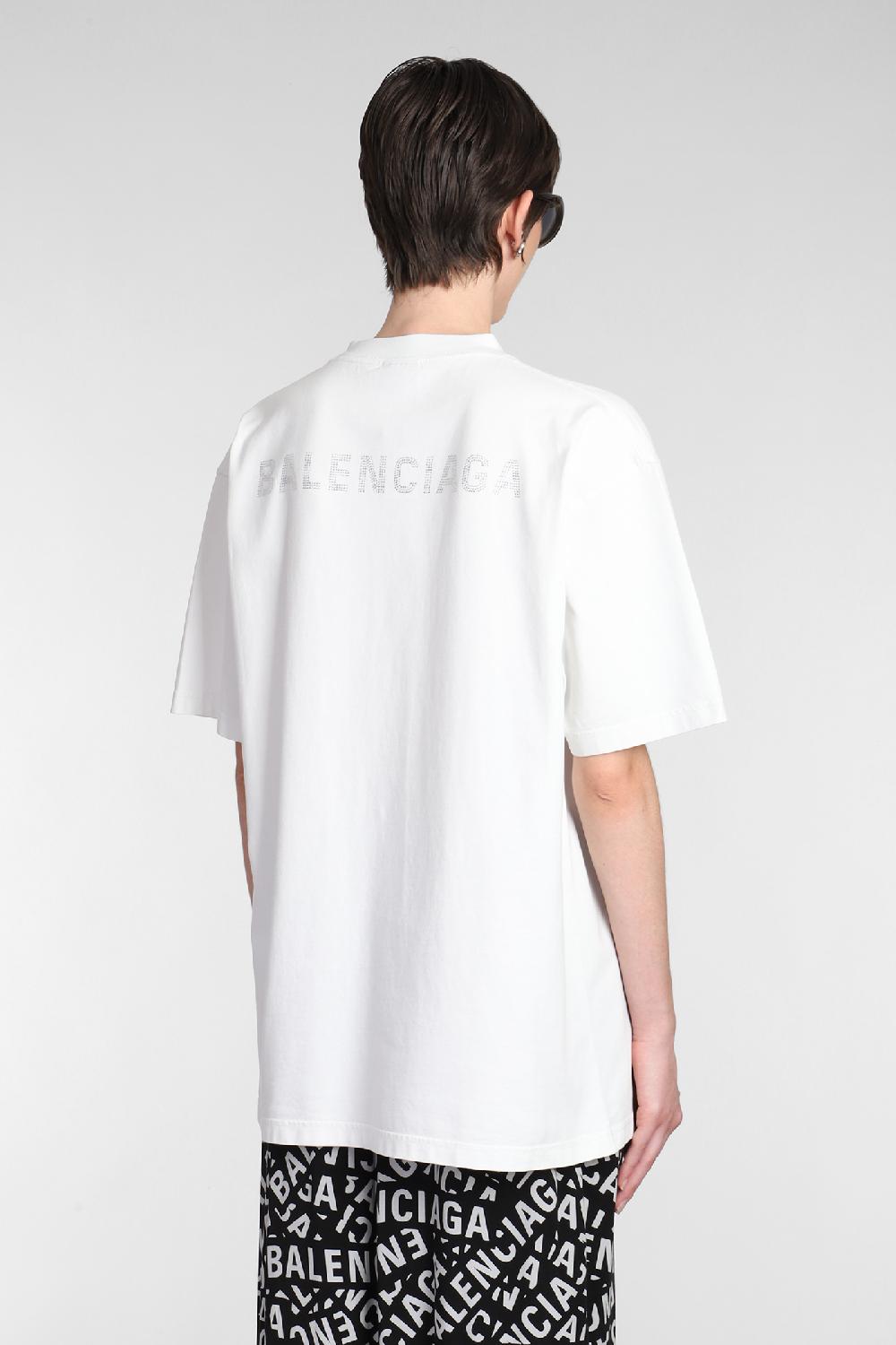 Deliberti Balenciaga T-shirt in cotone bianco cod. 381738 - Deliberti The Luxury Shopping Negozio