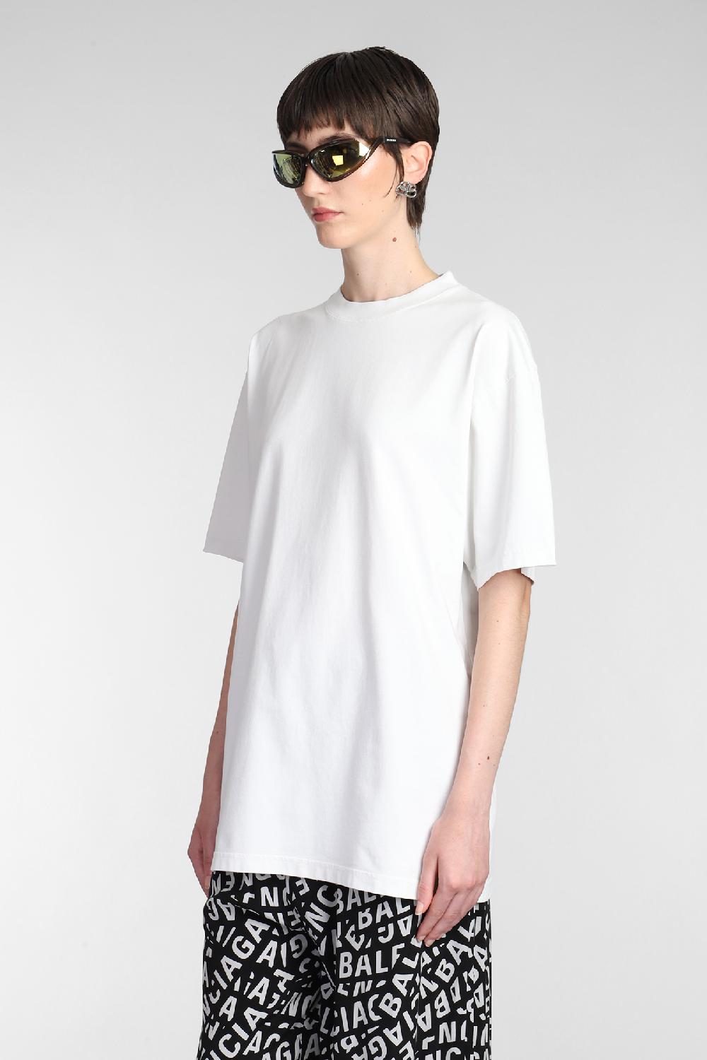 Deliberti Balenciaga T-shirt in cotone bianco cod. 381738 - Deliberti The Luxury Shopping Negozio