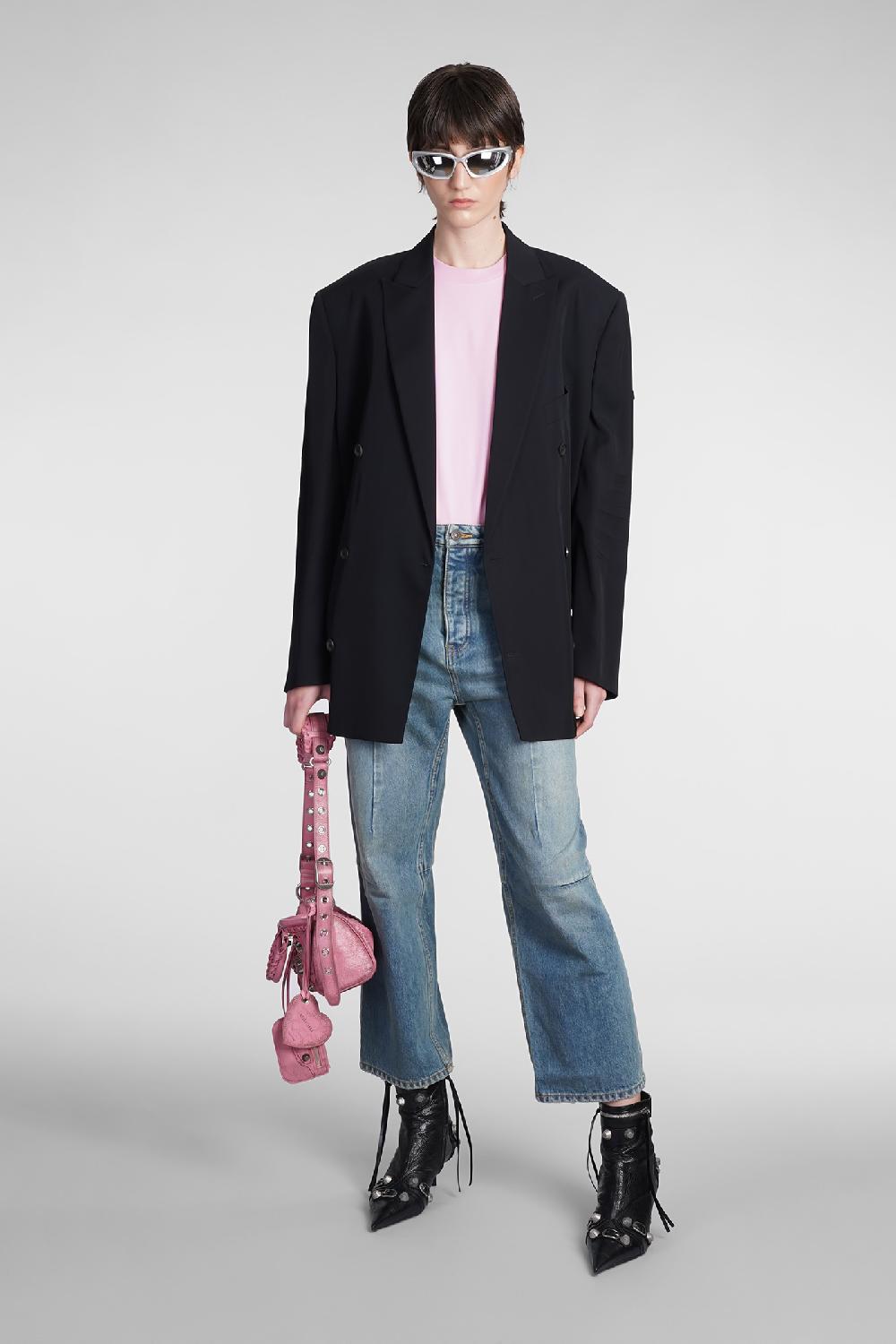 Deliberti Balenciaga T-shirt in cotone rosa cod. 375667 - Deliberti The Luxury Shopping In Saldo