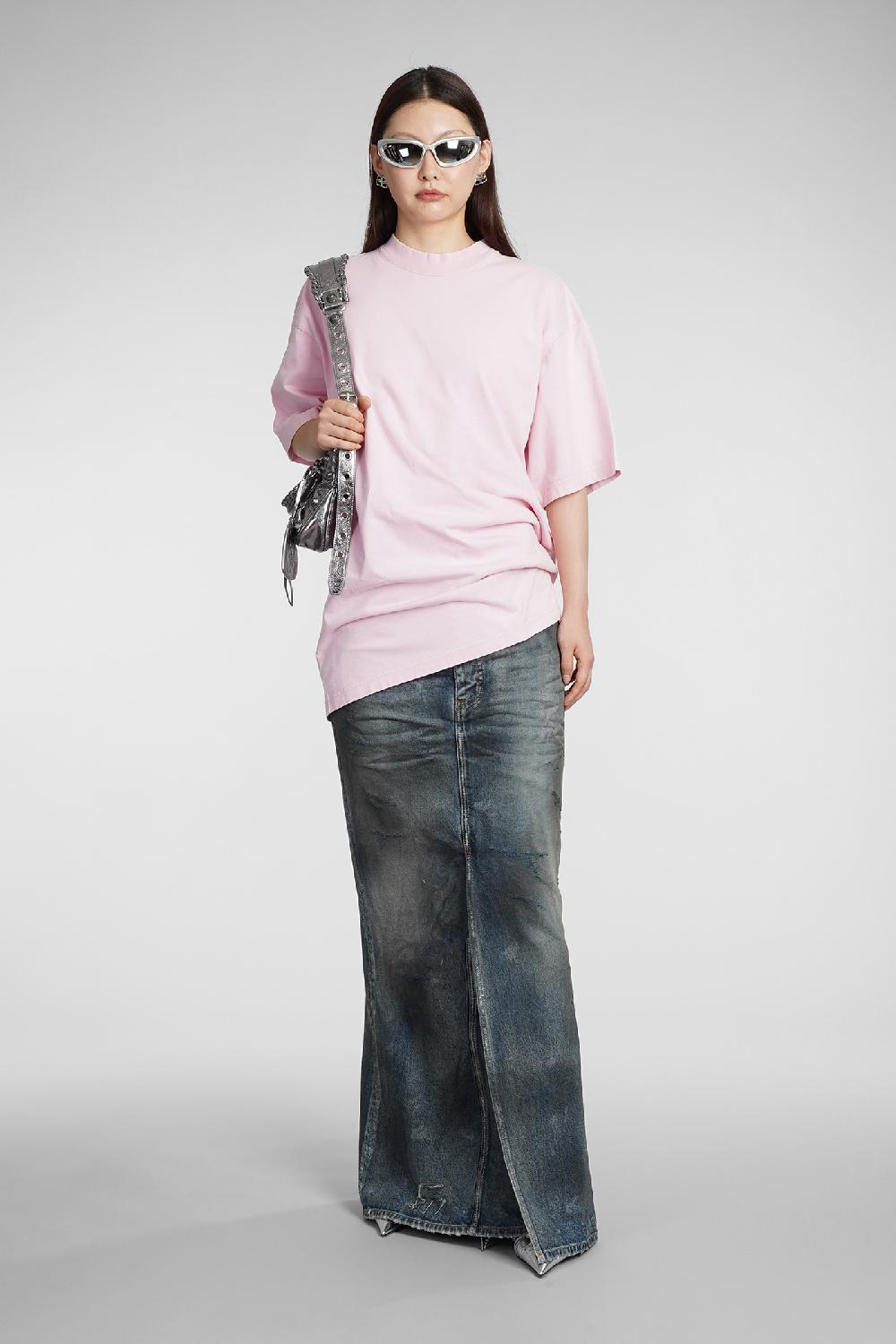 Deliberti Balenciaga T-shirt in cotone rosa cod. 383710 - Deliberti The Luxury Shopping Sconto di tempo limitato