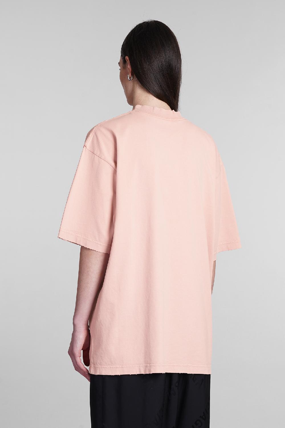 Deliberti Balenciaga T-shirt in cotone rosa cod. 394990 - Deliberti The Luxury Shopping Prezzo di fabbrica
