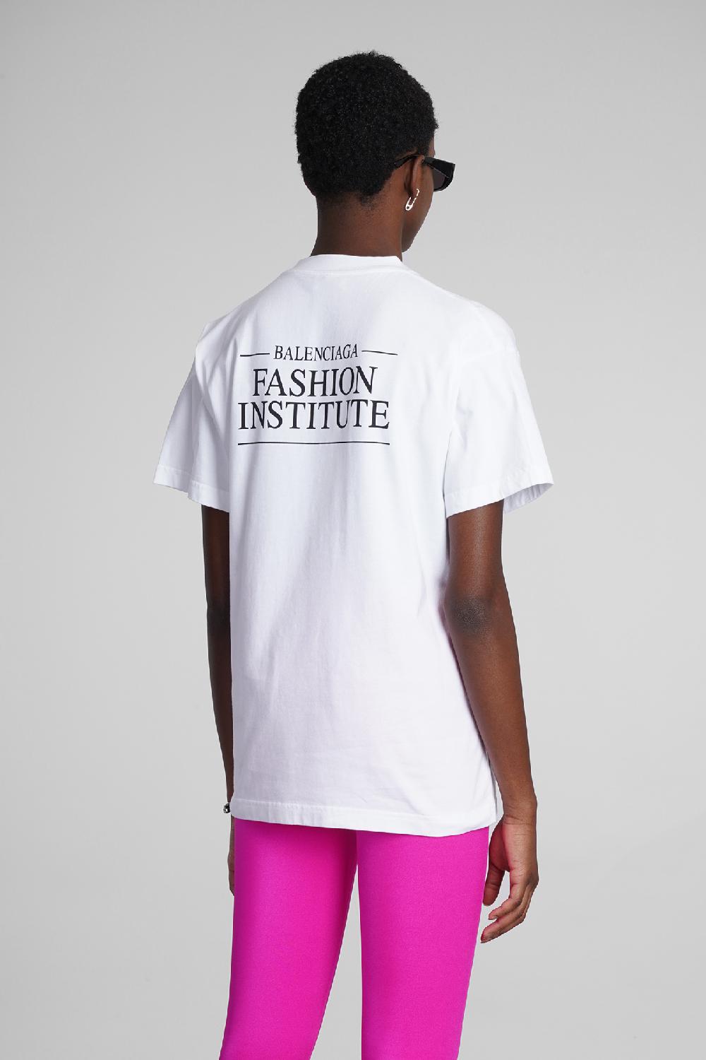 Deliberti Balenciaga T-shirt in cotone bianco cod. 354290 - Deliberti The Luxury Shopping Comprare a buon mercato