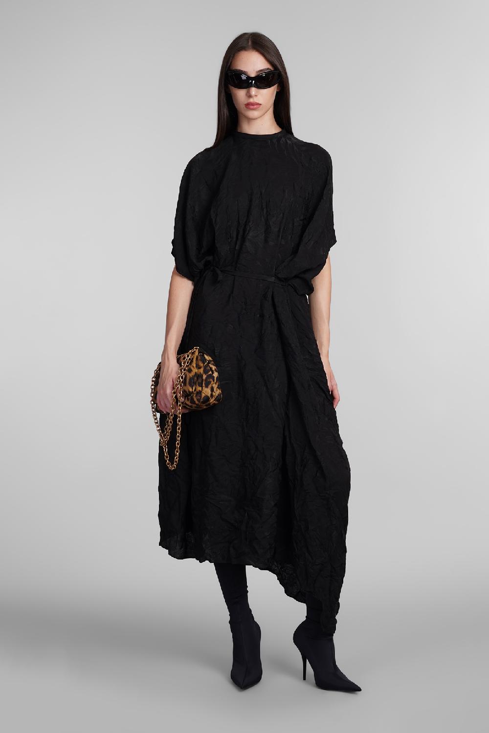 Deliberti Balenciaga Abito in seta nera cod. 406056 - Deliberti The Luxury Shopping Grande vendita