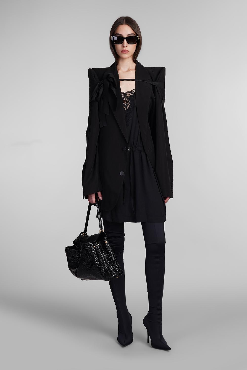 Deliberti Balenciaga Abito in poliestere nero cod. 406057 - Deliberti The Luxury Shopping Flash Sale