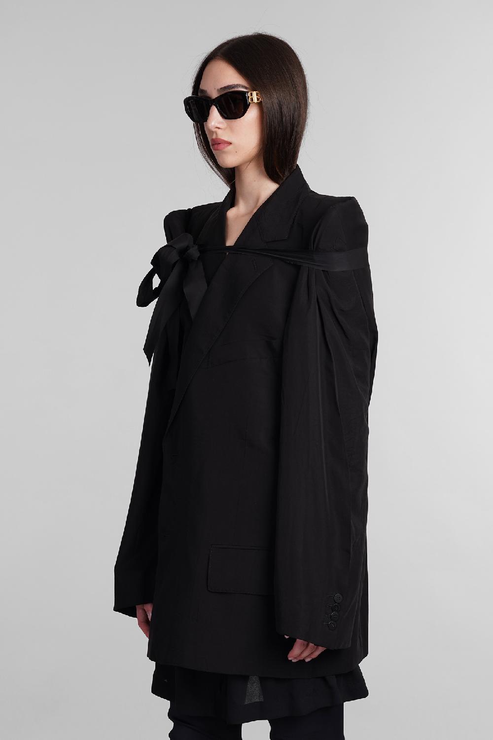 Deliberti Balenciaga Blazer in lyocell nero cod. 406058 - Deliberti The Luxury Shopping Fornitura limitata