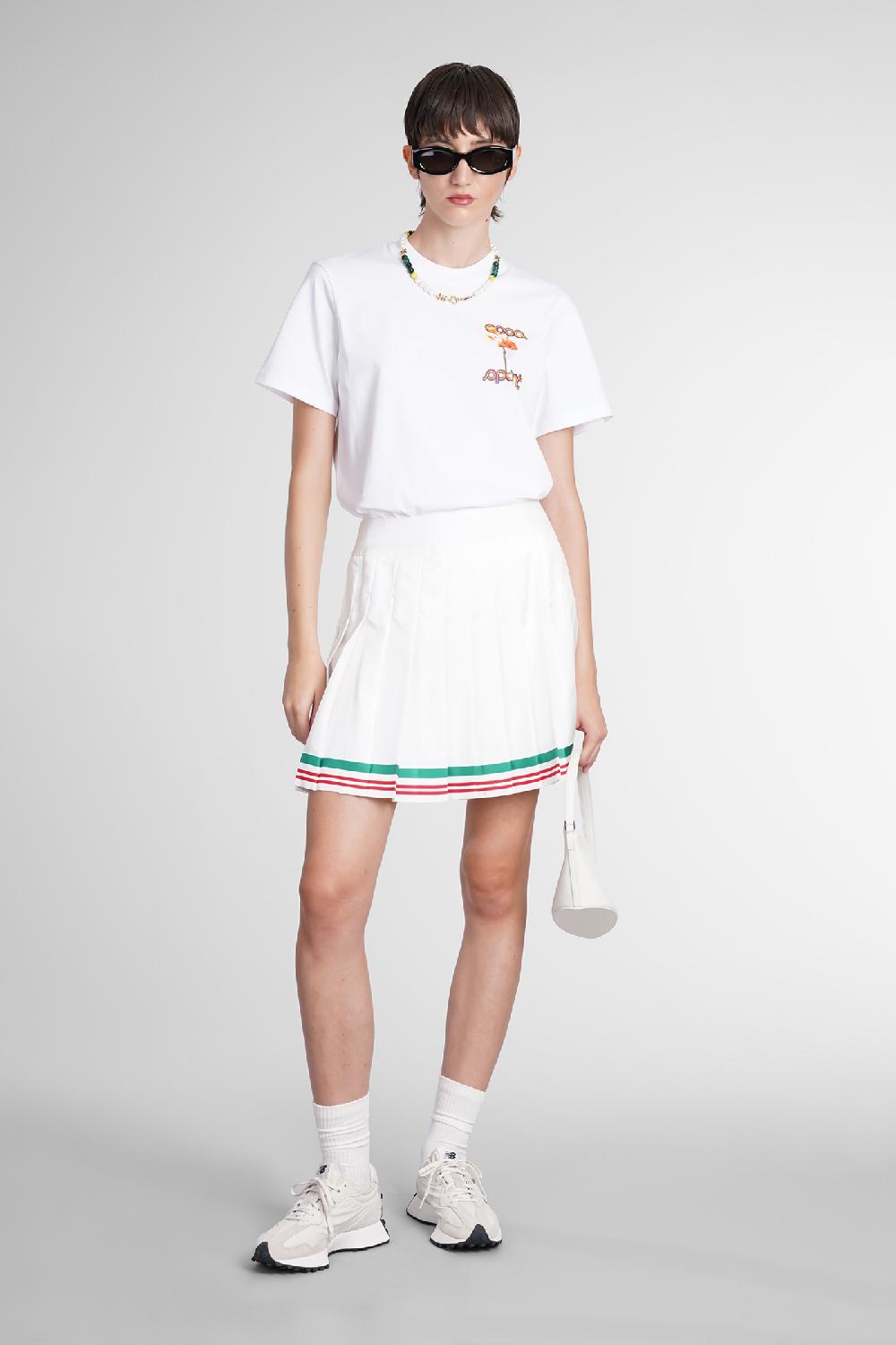 Deliberti Casablanca T-shirt in cotone bianco cod. 387112 - Deliberti The Luxury Shopping Shopping online