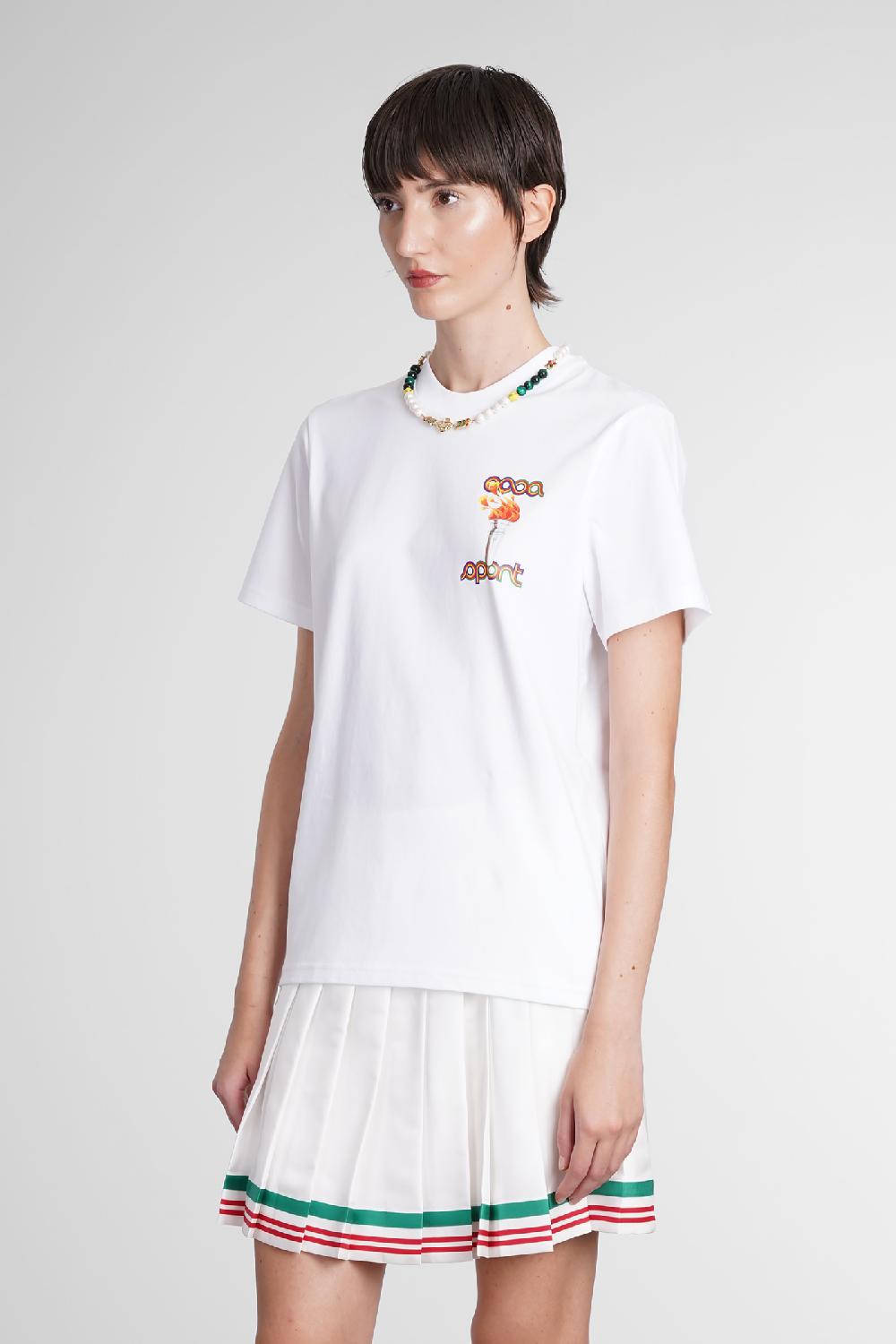 Deliberti Casablanca T-shirt in cotone bianco cod. 387112 - Deliberti The Luxury Shopping Shopping online