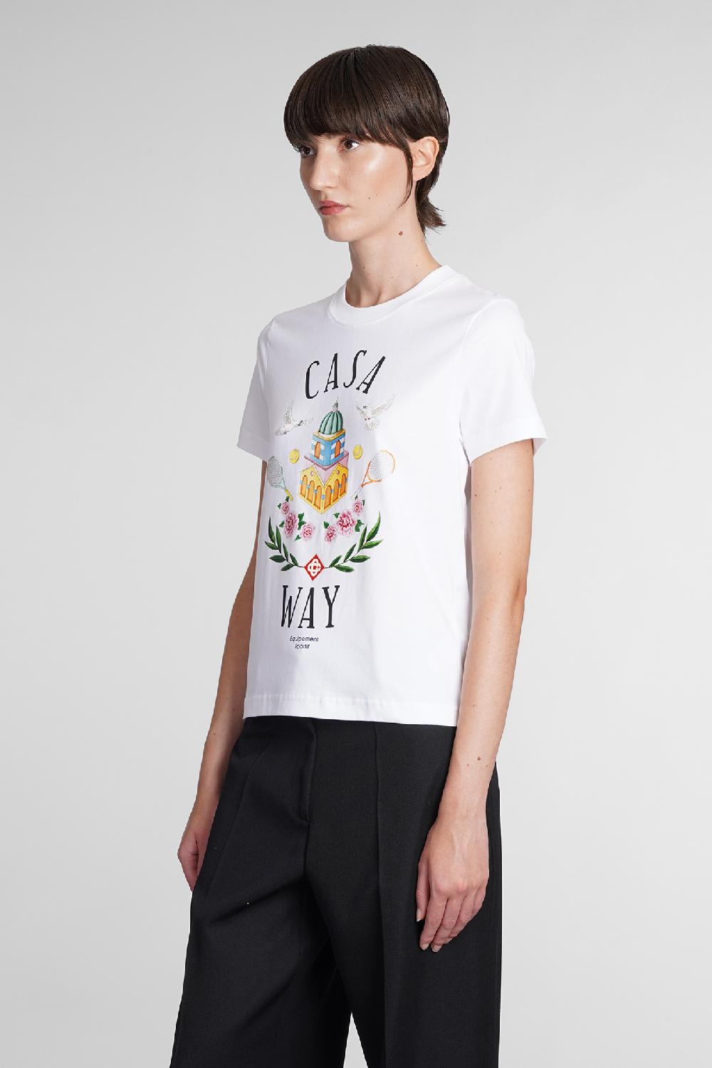 Deliberti Casablanca T-shirt in cotone bianco cod. 384891 - Deliberti The Luxury Shopping Offerta esclusiva