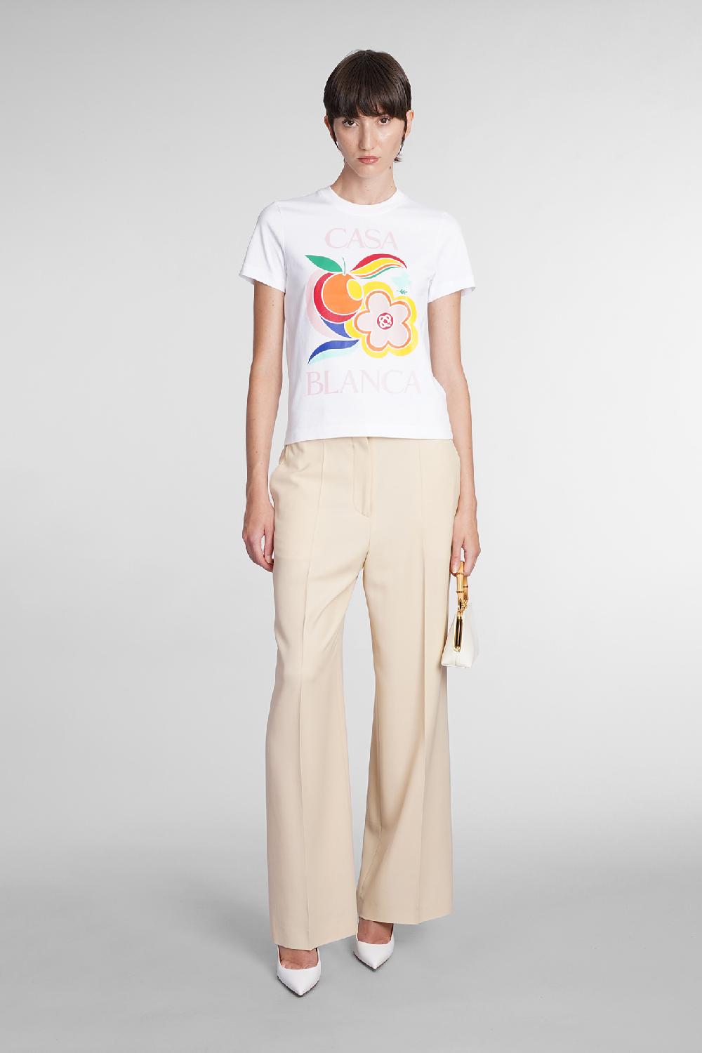 Deliberti Casablanca T-shirt in cotone bianco cod. 384569 - Deliberti The Luxury Shopping Vendite stagionali