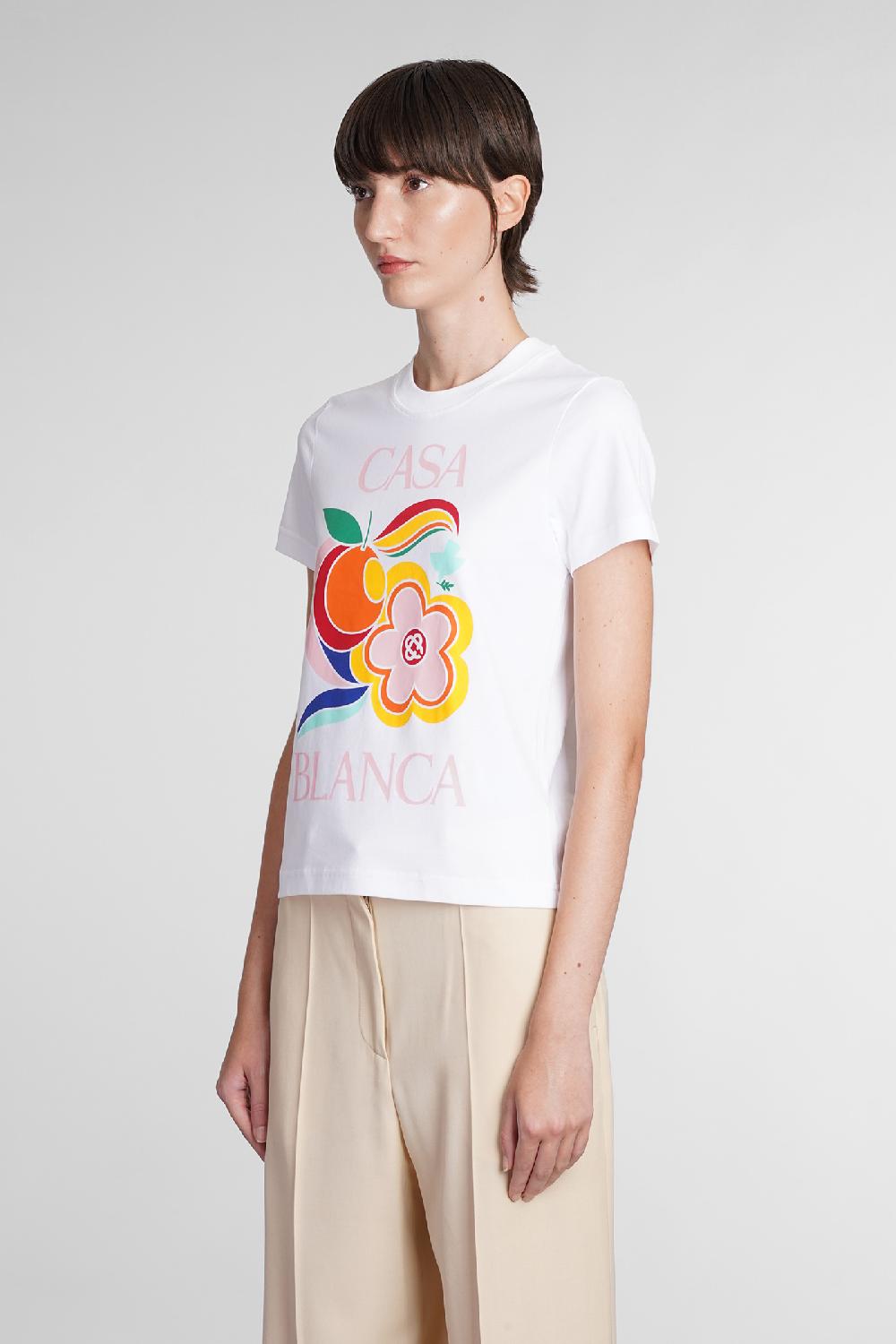Deliberti Casablanca T-shirt in cotone bianco cod. 384569 - Deliberti The Luxury Shopping Vendite stagionali