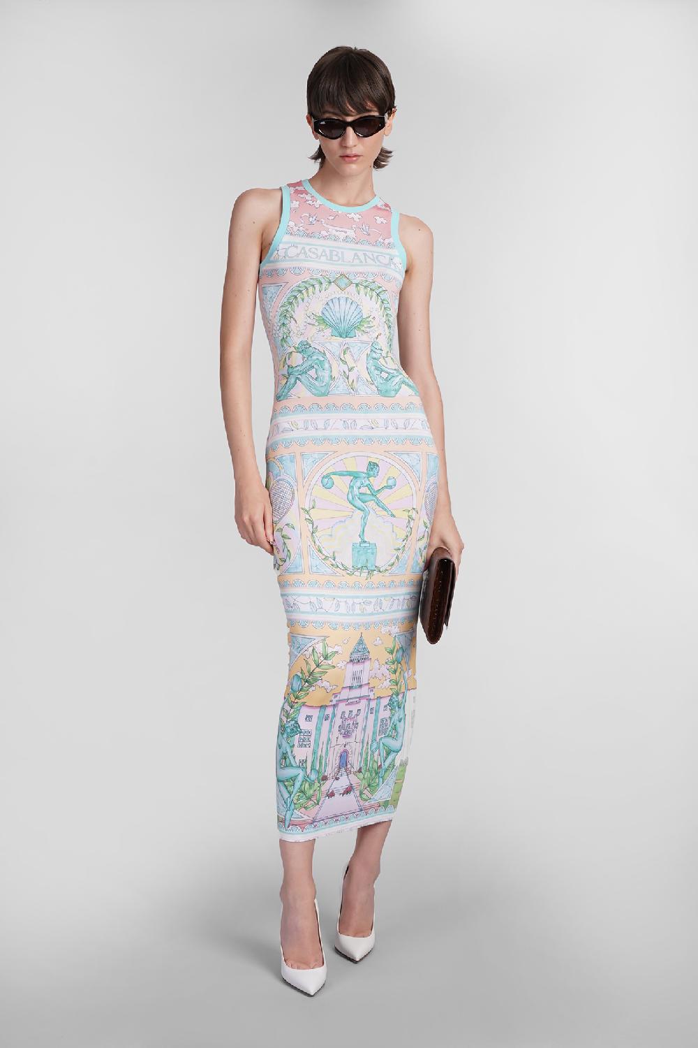 Deliberti Casablanca Abito in viscosa multicolor cod. 402436 - Deliberti The Luxury Shopping Cyber Monday