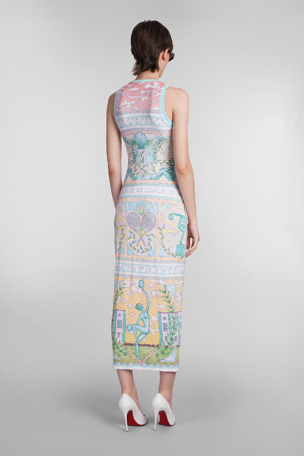 Deliberti Casablanca Abito in viscosa multicolor cod. 402436 - Deliberti The Luxury Shopping Cyber Monday