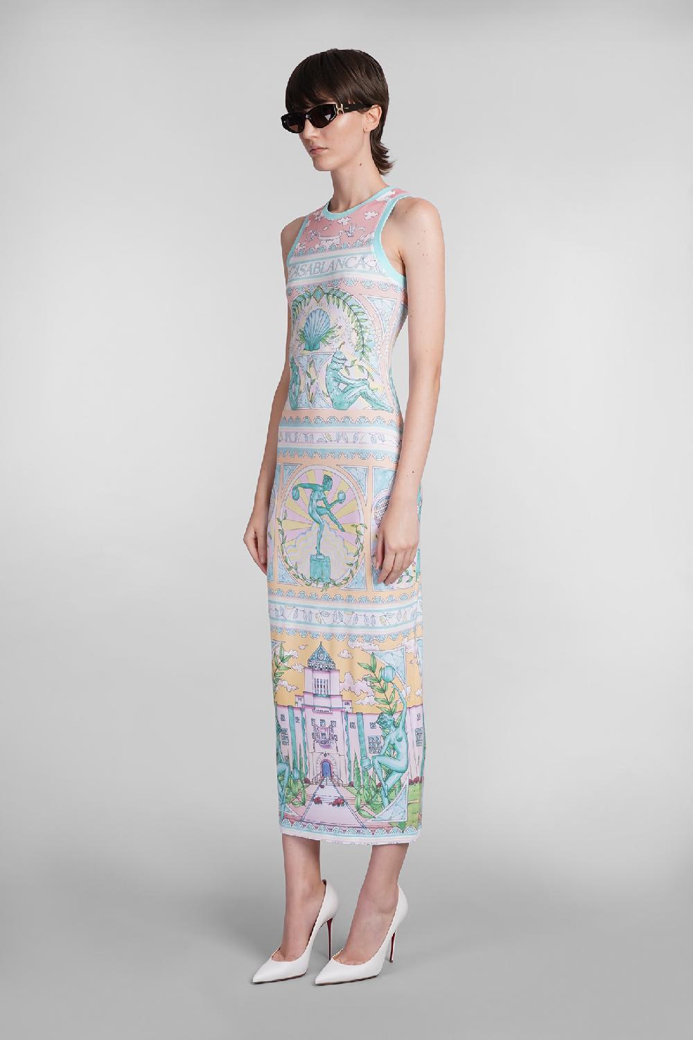 Deliberti Casablanca Abito in viscosa multicolor cod. 402436 - Deliberti The Luxury Shopping Cyber Monday
