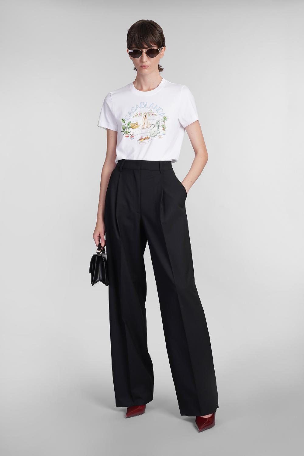 Deliberti Casablanca T-shirt in cotone bianco cod. 402439 - Deliberti The Luxury Shopping Offerta per la Festa della Mamma