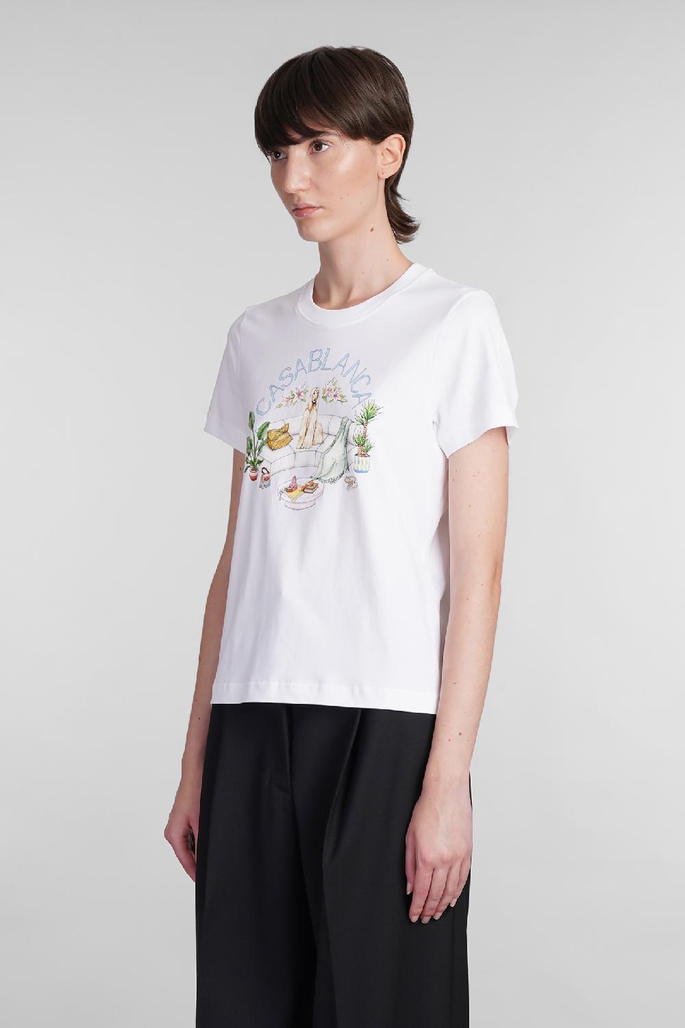 Deliberti Casablanca T-shirt in cotone bianco cod. 402439 - Deliberti The Luxury Shopping Offerta per la Festa della Mamma
