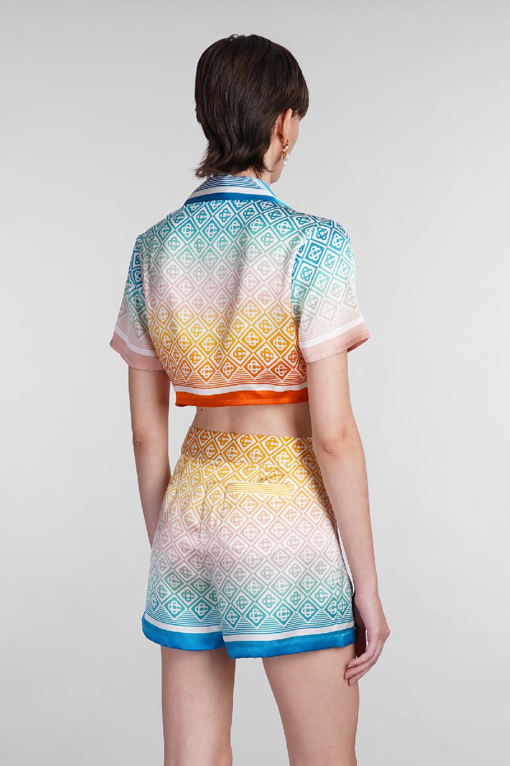 Deliberti Casablanca Camicia in seta multicolor cod. 402443 - Deliberti The Luxury Shopping Smaltimento dello stoccaggio