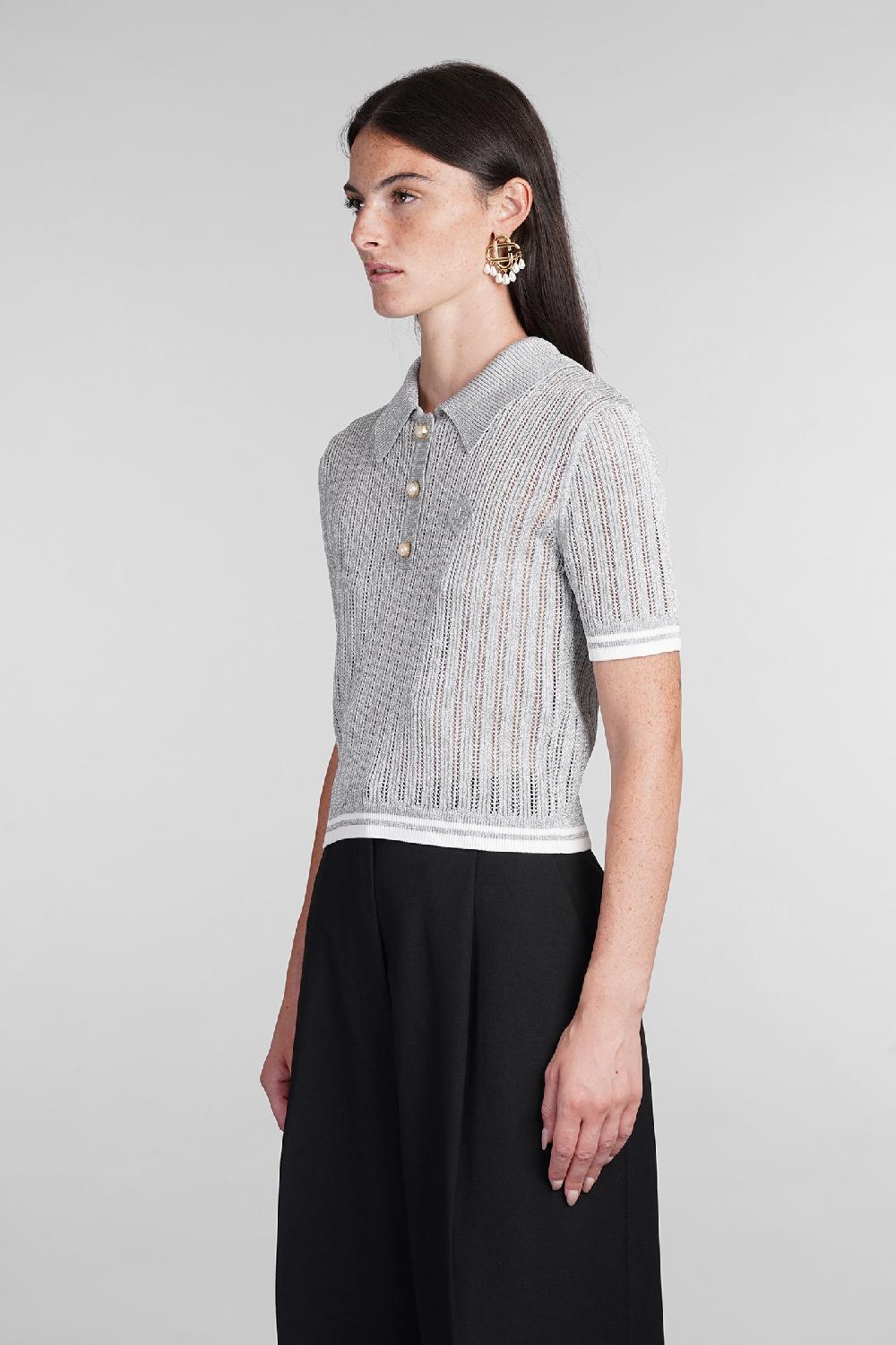 Deliberti Casablanca Polo in viscosa grigia cod. 404113 - Deliberti The Luxury Shopping Online Outlet