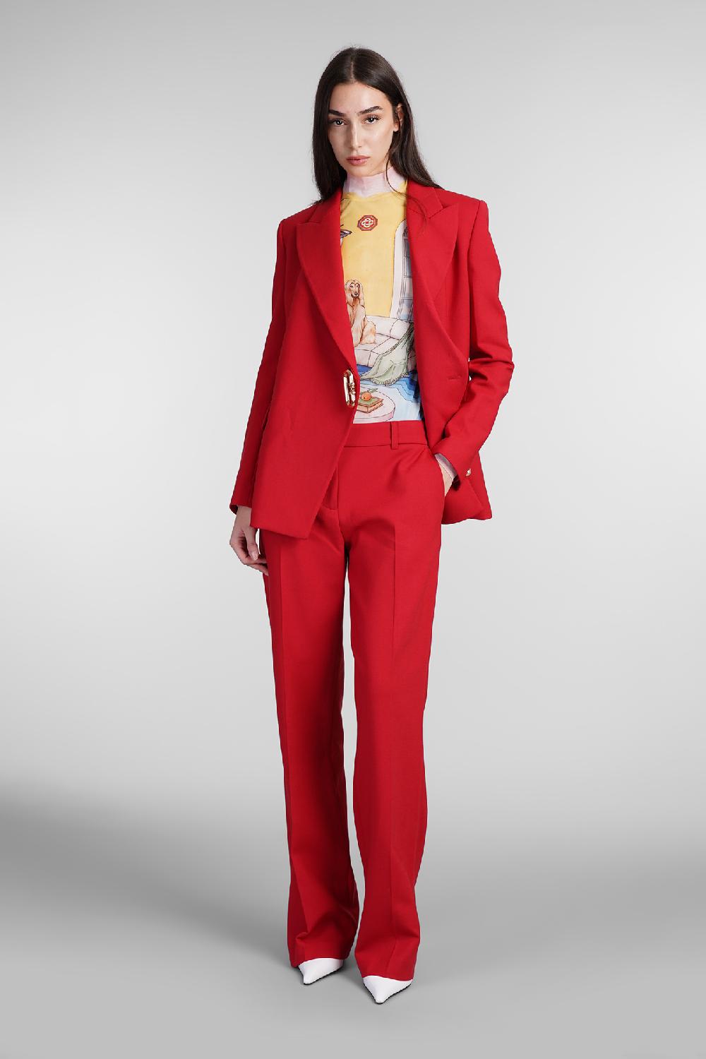 Deliberti Casablanca Blazer in lana rossa cod. 409063 - Deliberti The Luxury Shopping Bestseller