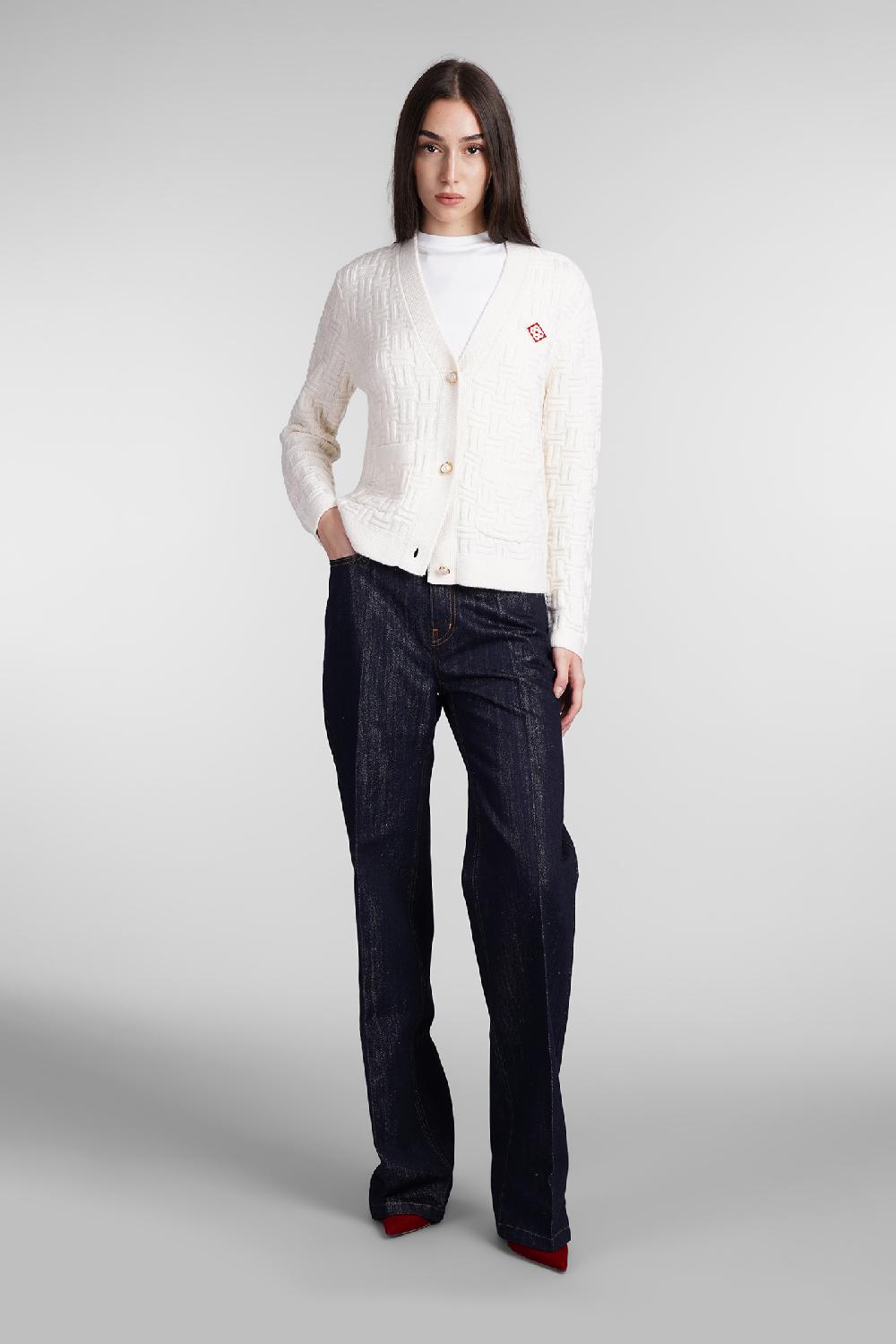 Deliberti Casablanca Cardigan in lana beige cod. 409064 - Deliberti The Luxury Shopping Liquidazione