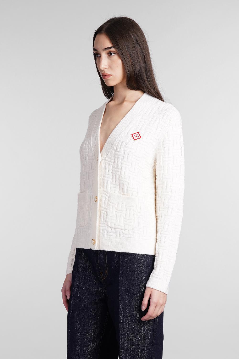 Deliberti Casablanca Cardigan in lana beige cod. 409064 - Deliberti The Luxury Shopping Liquidazione