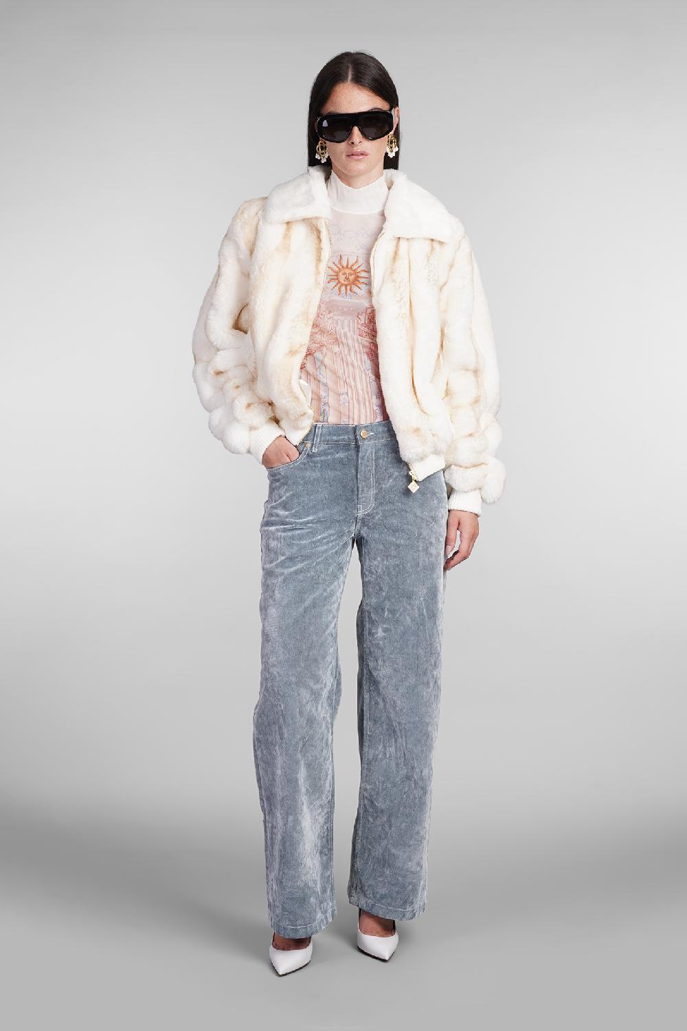 Deliberti Casablanca Pelliccia in poliestere beige cod. 405001 - Deliberti The Luxury Shopping Offerte speciali