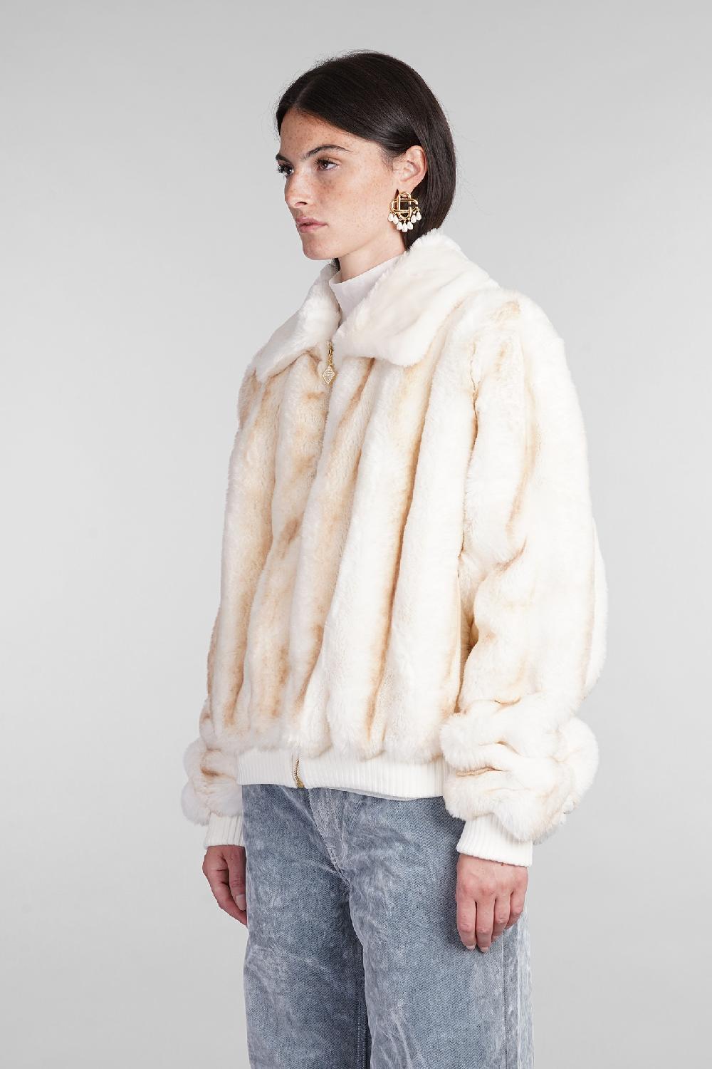 Deliberti Casablanca Pelliccia in poliestere beige cod. 405001 - Deliberti The Luxury Shopping Offerte speciali