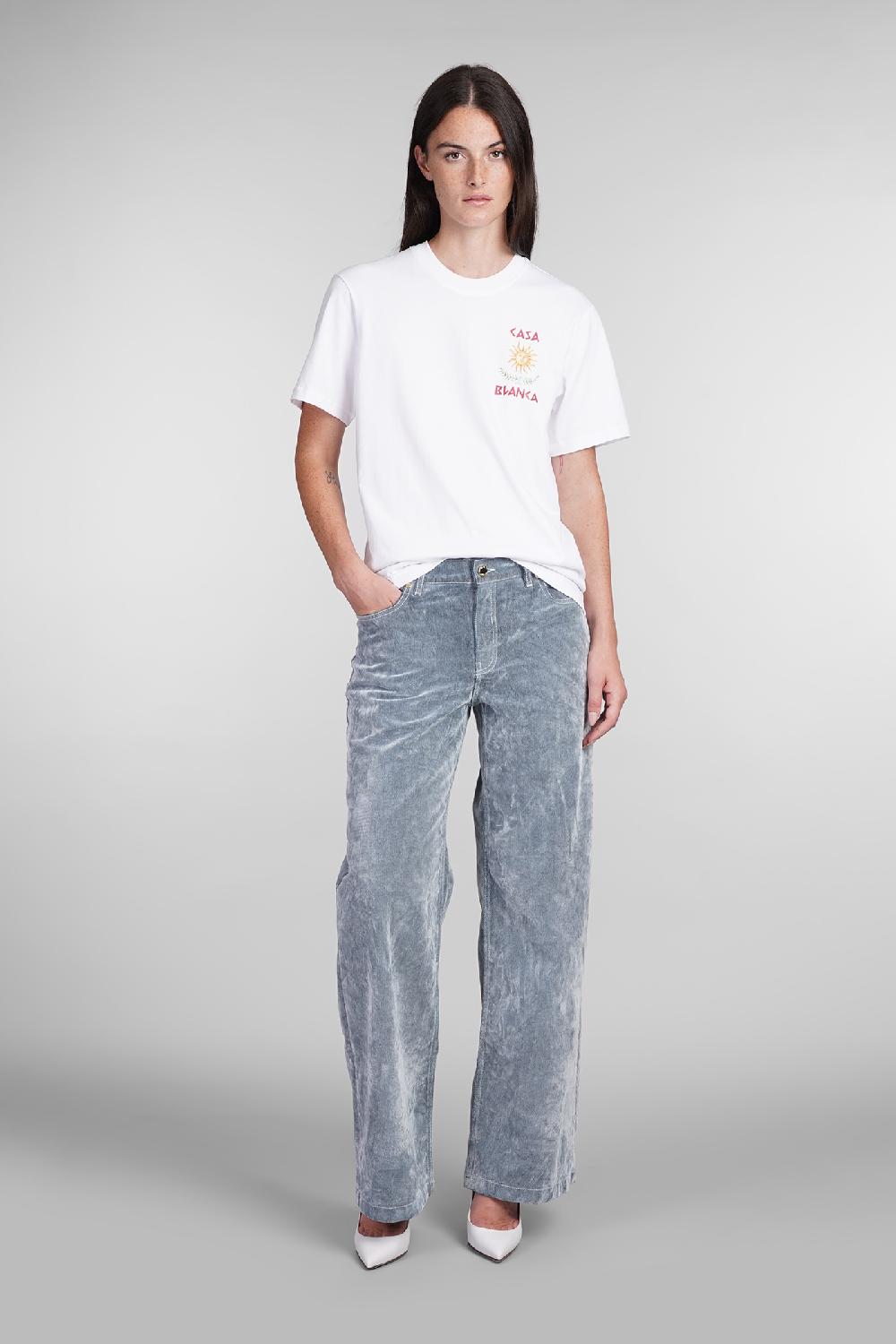 Deliberti Casablanca T-shirt in cotone bianco cod. 403116 - Deliberti The Luxury Shopping Super Saving Price