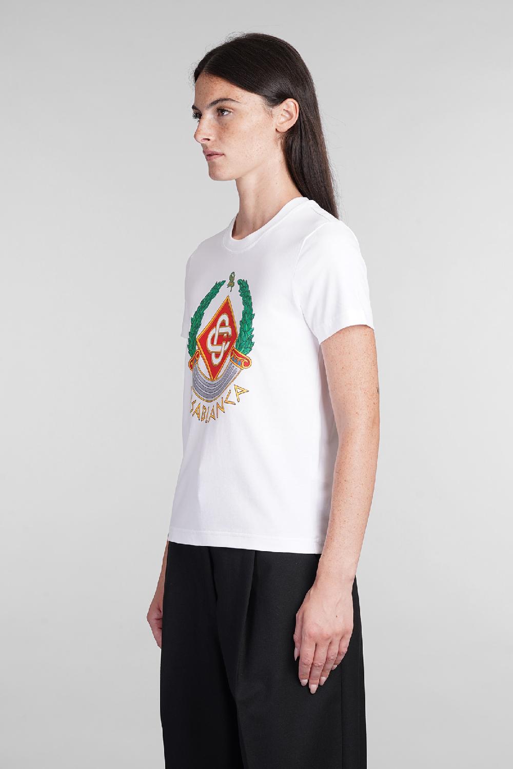 Deliberti Casablanca T-shirt in cotone bianco cod. 403117 - Deliberti The Luxury Shopping Offerta settimanale