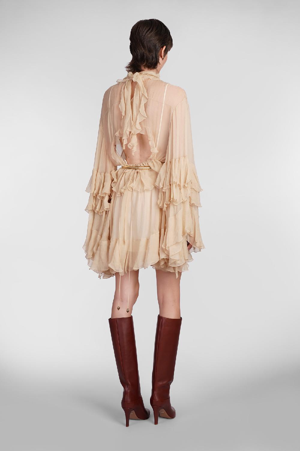 Deliberti Chloé Abito in seta beige cod. 404202 - Deliberti The Luxury Shopping Ultimi due giorni