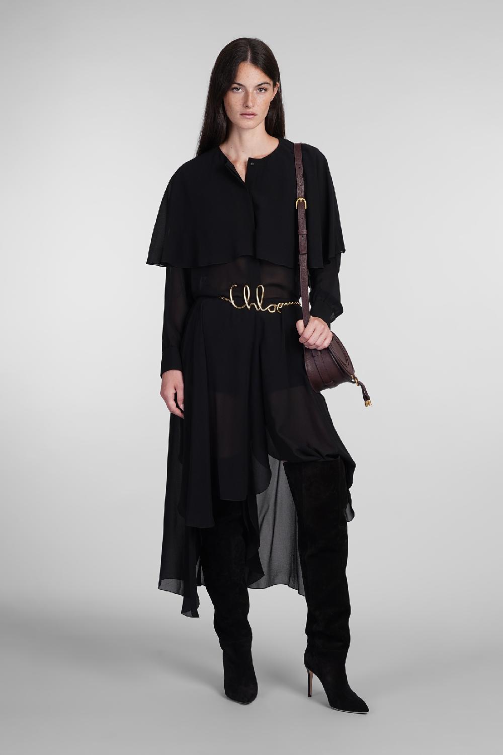 Deliberti Chloé Shorts in seta nera cod. 404204 - Deliberti The Luxury Shopping Promozione temporanea