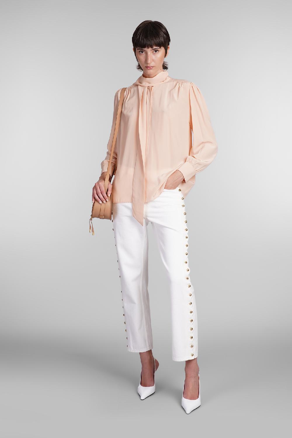 Deliberti Chloé Camicia in seta rosa cod. 404206 - Deliberti The Luxury Shopping Fino al 60% di sconto