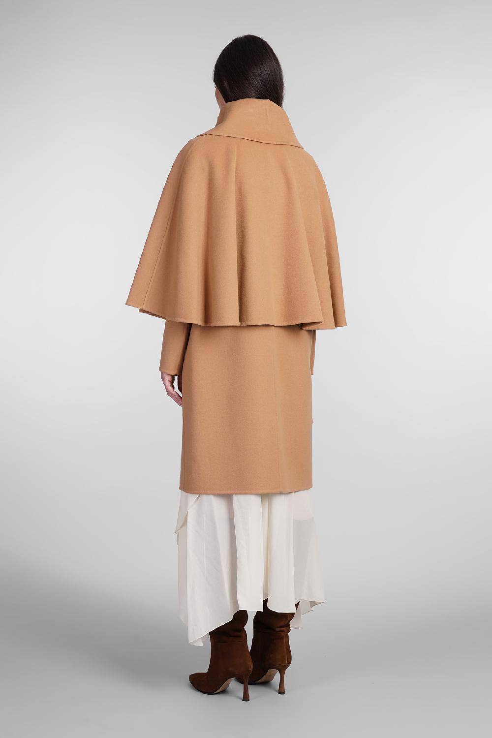 Deliberti Chloé Cappotto in lana e cashmere cammello cod. 404207 - Deliberti The Luxury Shopping Fino al 65% di sconto