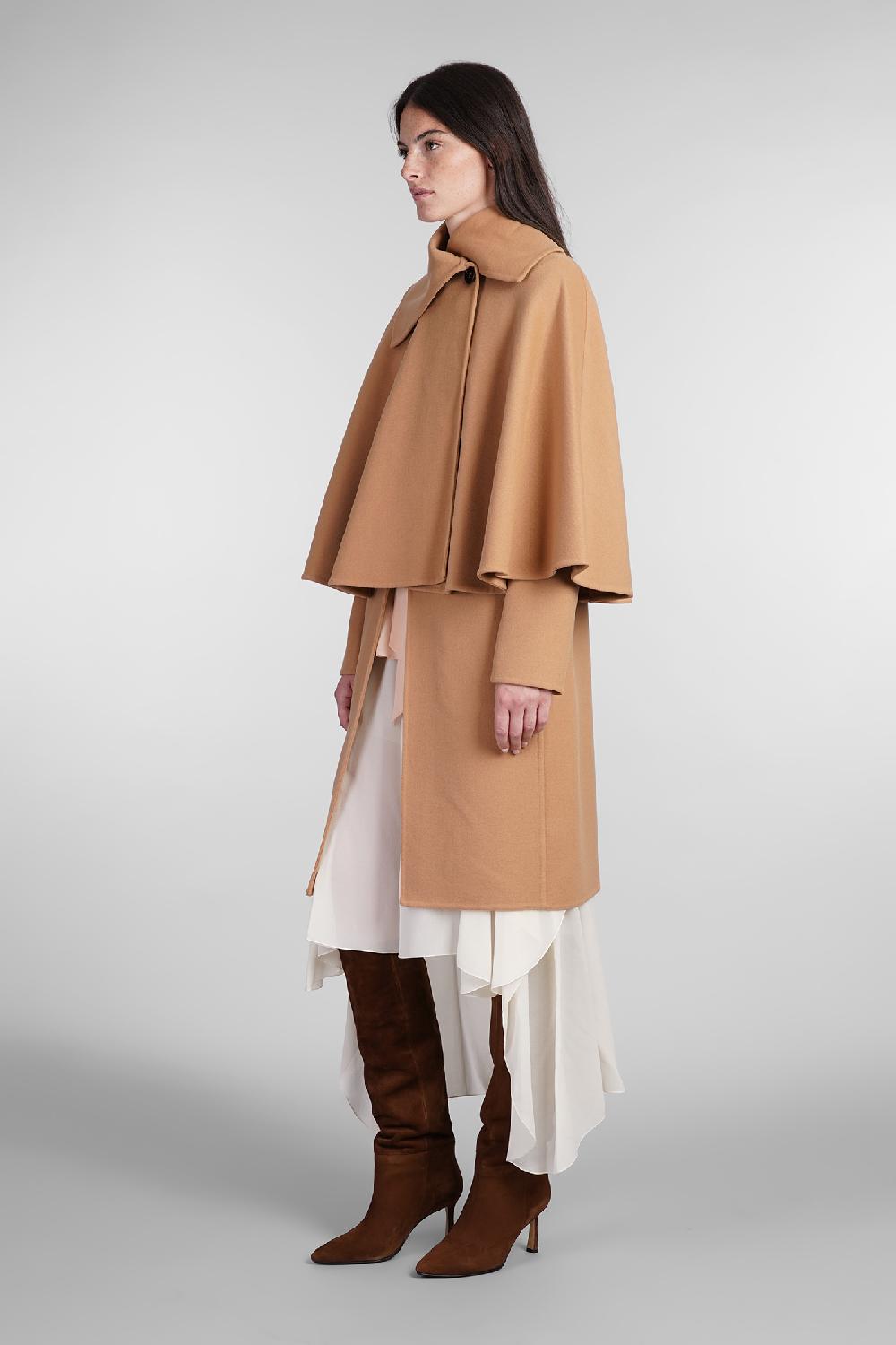 Deliberti Chloé Cappotto in lana e cashmere cammello cod. 404207 - Deliberti The Luxury Shopping Fino al 65% di sconto
