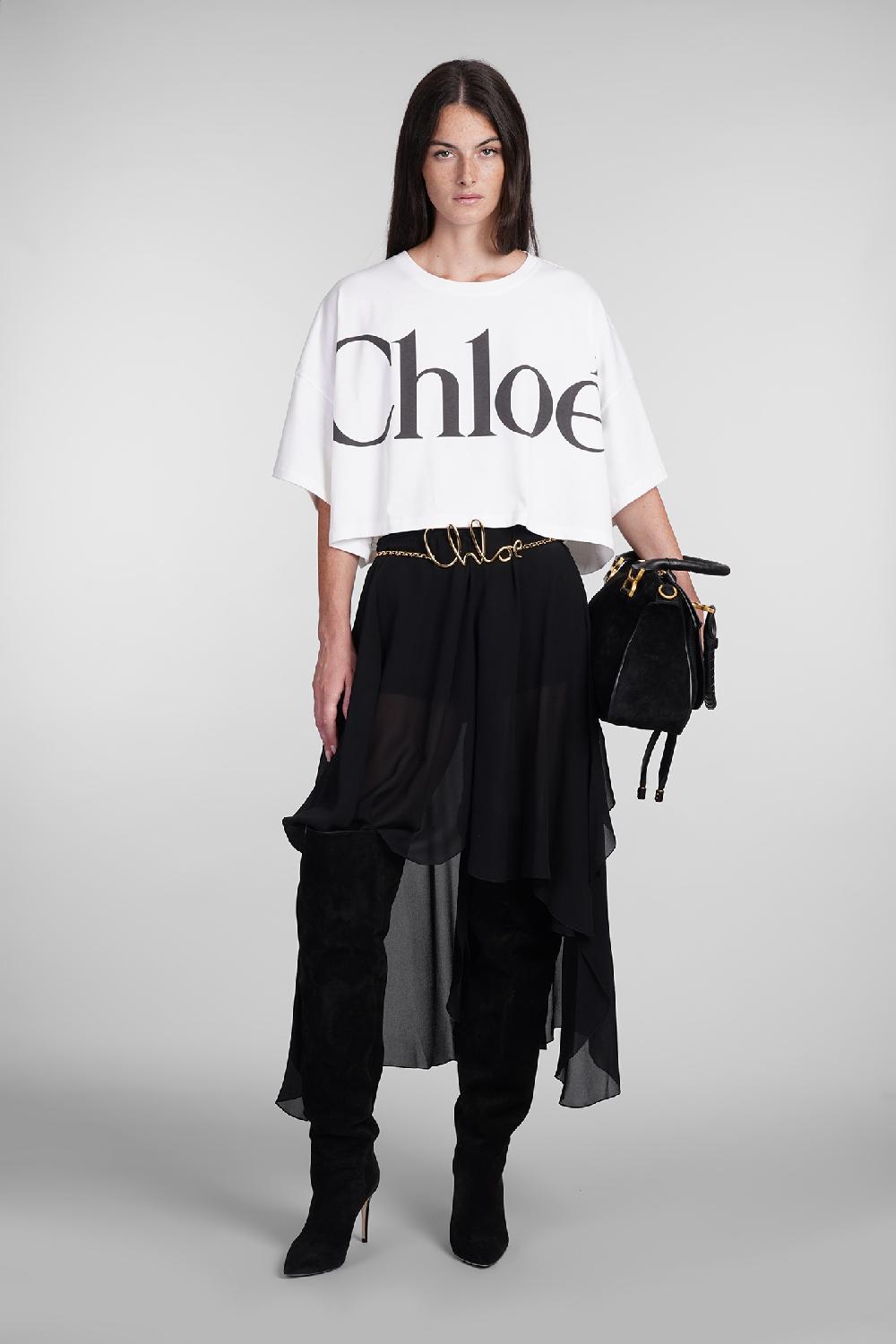 Deliberti Chloé T-shirt in cotone bianco cod. 404209 - Deliberti The Luxury Shopping Offerta speciale della fabbrica