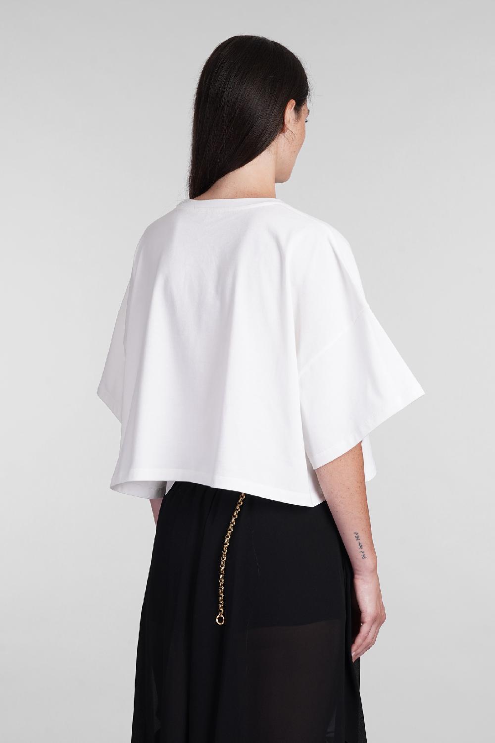 Deliberti Chloé T-shirt in cotone bianco cod. 404209 - Deliberti The Luxury Shopping Offerta speciale della fabbrica