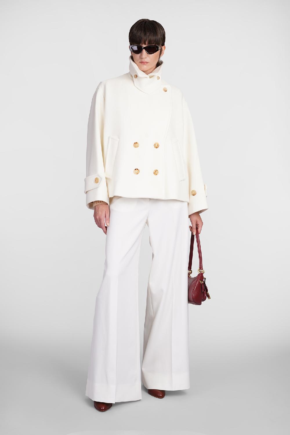 Deliberti Chloé Cappotto in lana beige cod. 406243 - Deliberti The Luxury Shopping Discount Store per i nuovi prodotti