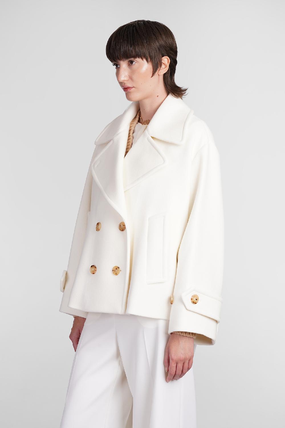 Deliberti Chloé Cappotto in lana beige cod. 406243 - Deliberti The Luxury Shopping Discount Store per i nuovi prodotti