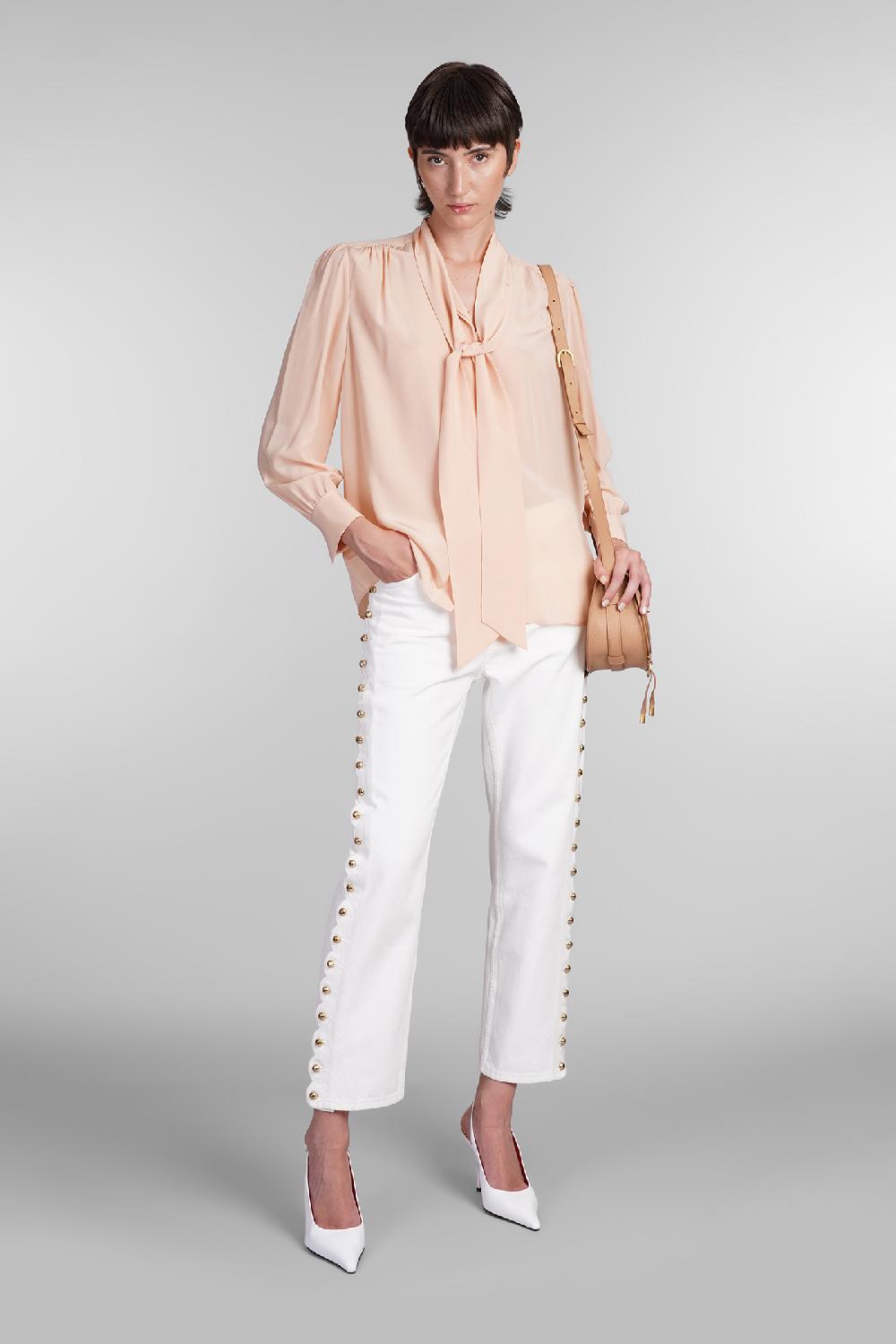 Deliberti Chloé Jeans in denim bianco cod. 404211 - Deliberti The Luxury Shopping Trasporto libero internazionale