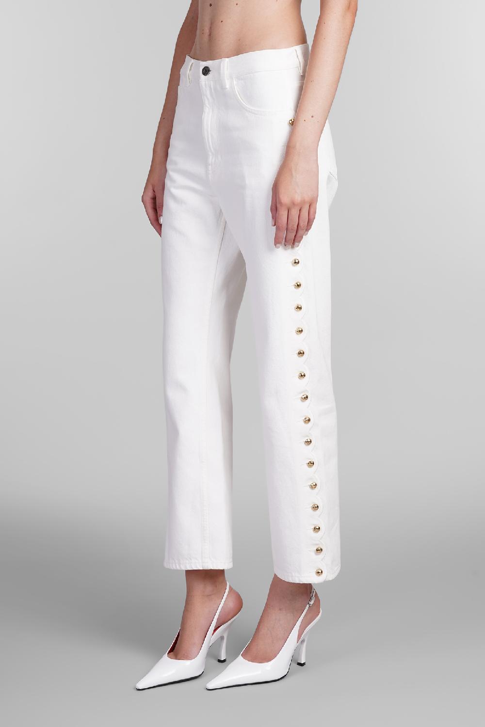 Deliberti Chloé Jeans in denim bianco cod. 404211 - Deliberti The Luxury Shopping Trasporto libero internazionale