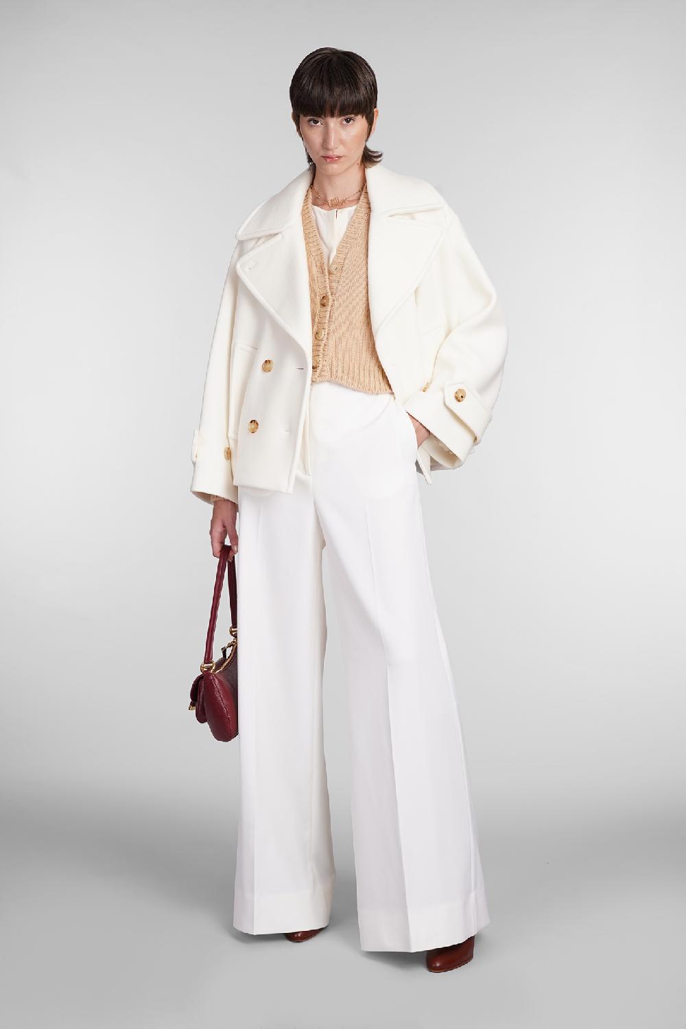 Deliberti Chloé Cardigan in lana cipria cod. 406258 - Deliberti The Luxury Shopping Officina