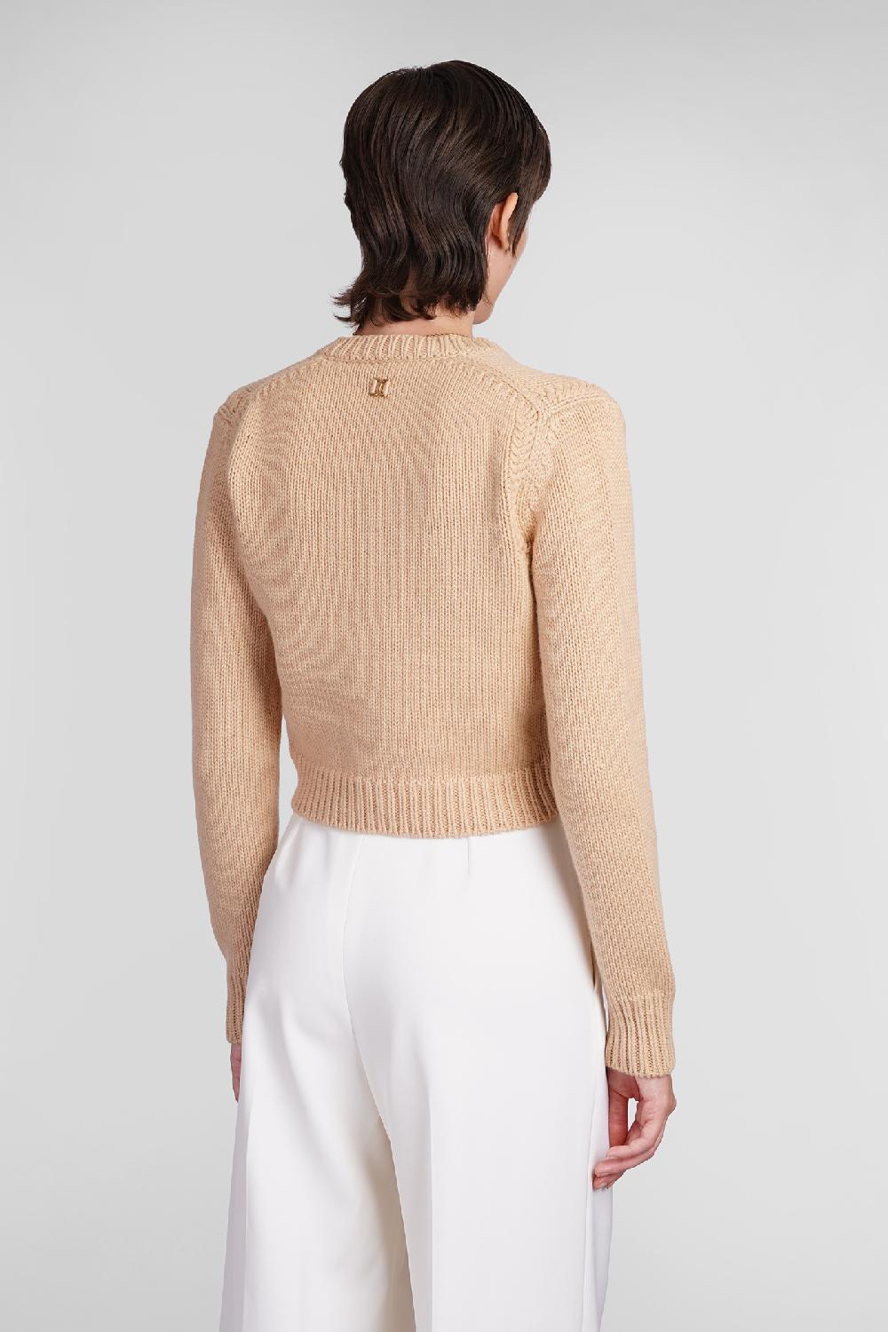 Deliberti Chloé Cardigan in lana cipria cod. 406258 - Deliberti The Luxury Shopping Officina