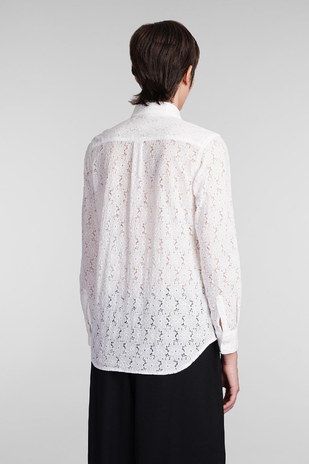 Deliberti Comme des Garcons Camicia in nylon bianco cod. 407125 - Deliberti The Luxury Shopping Black Friday Prezzi