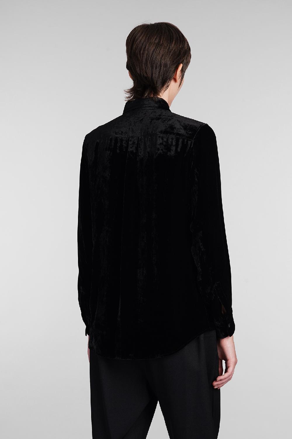 Deliberti Comme des Garcons Camicia in rayon nero cod. 407126 - Deliberti The Luxury Shopping In vendita
