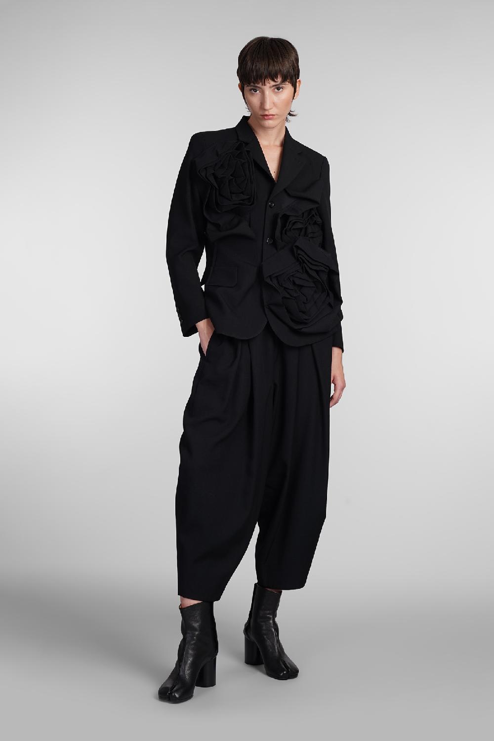 Deliberti Comme des Garcons Blazer in lana nera cod. 407127 - Deliberti The Luxury Shopping Duty-free