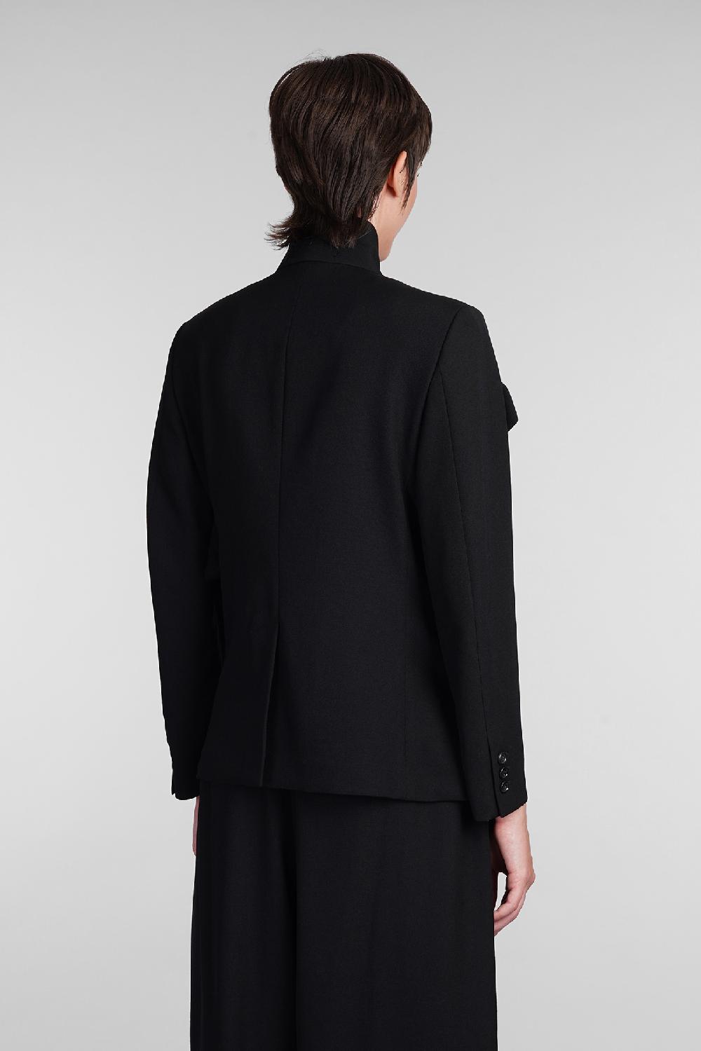 Deliberti Comme des Garcons Blazer in lana nera cod. 407127 - Deliberti The Luxury Shopping Duty-free