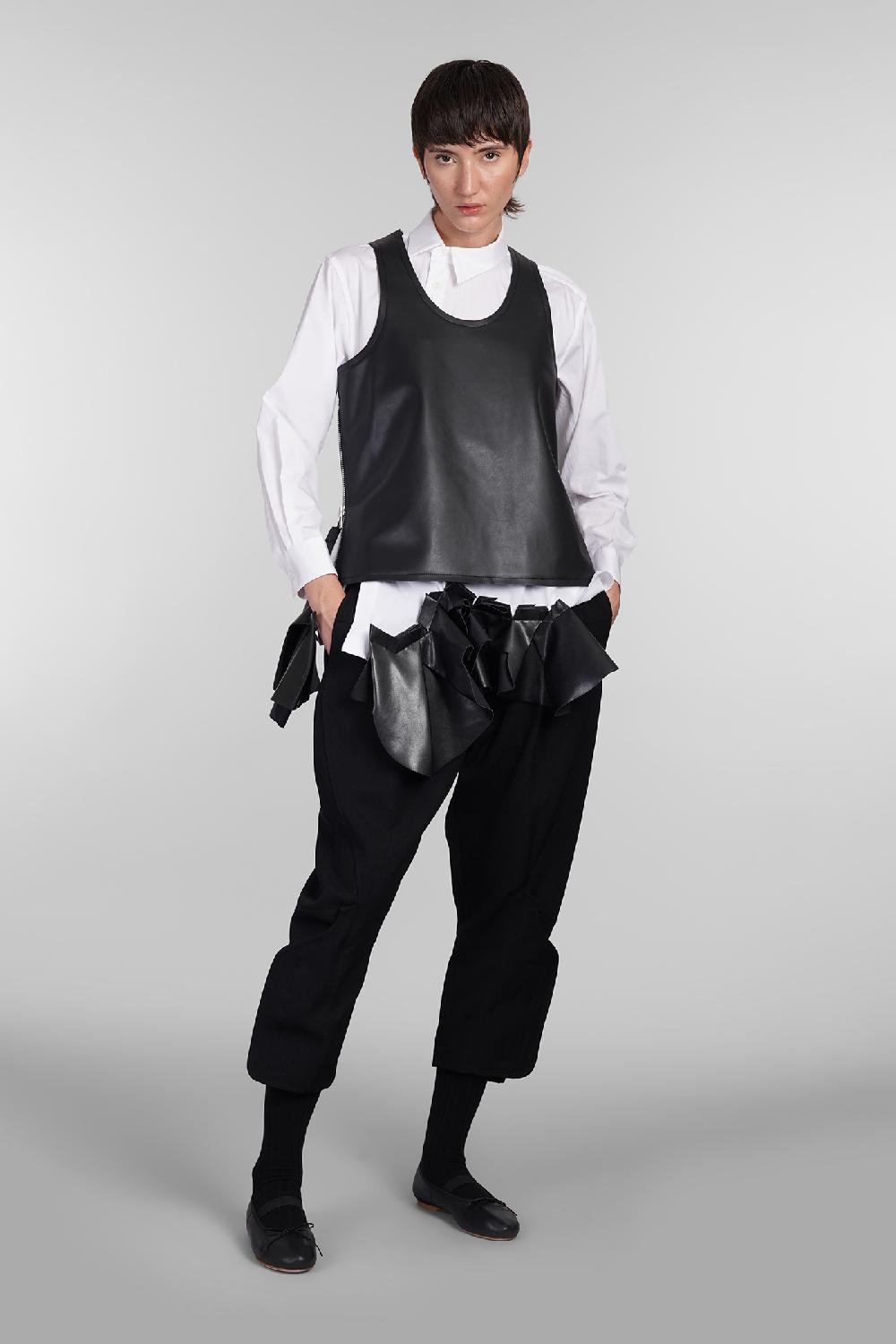 Deliberti Comme des Garcons Pantalone in lana nera cod. 406924 - Deliberti The Luxury Shopping In Linea