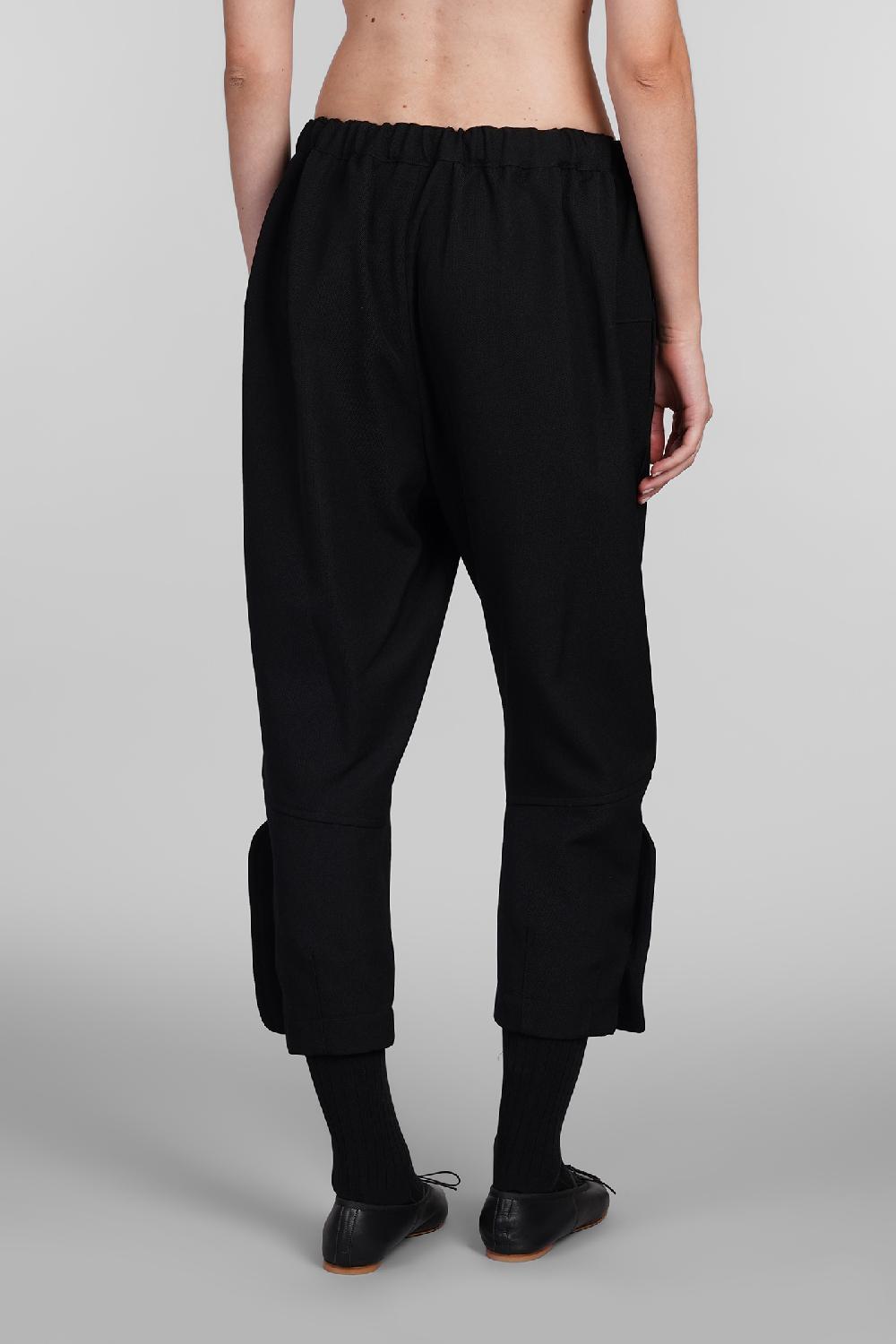 Deliberti Comme des Garcons Pantalone in lana nera cod. 406924 - Deliberti The Luxury Shopping In Linea