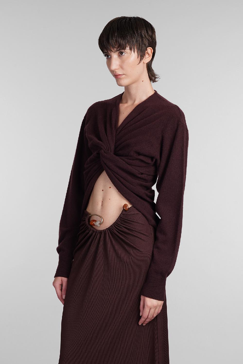 Deliberti Christopher Esber Maglia in cashmere bordeaux cod. 407677 - Deliberti The Luxury Shopping Pezzi Unici