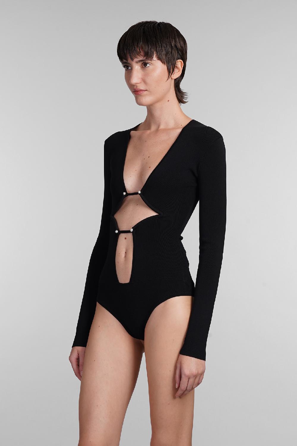 Deliberti Christopher Esber Body in viscosa nera cod. 407679 - Deliberti The Luxury Shopping Qualità Garantita
